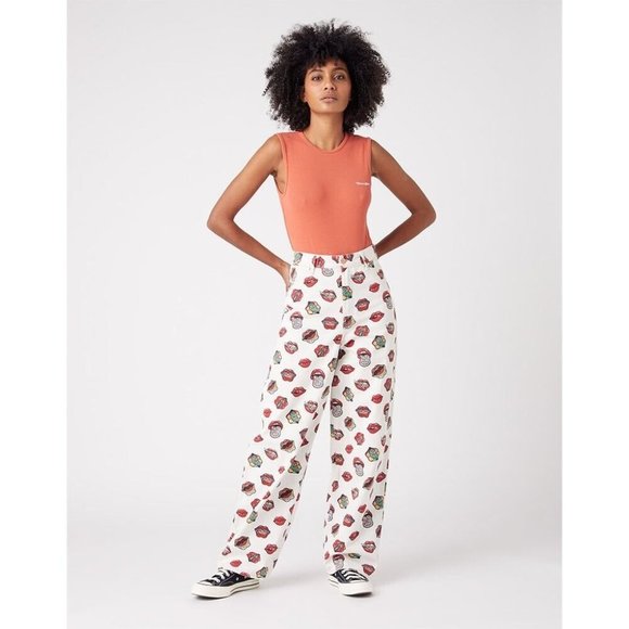 Wrangler Size 27 Read My Lips Rolling Stones Barrel 652‎ Denim Jeans RARE - Picture 10 of 10